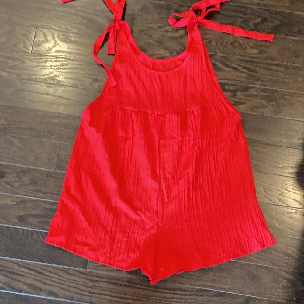 SHEIN Vibrant Red women’s romper
